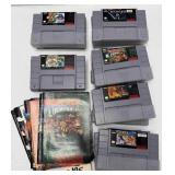 (12) Super Nintendo Games & Booklets