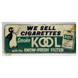 Kool Cigarettes Metal Sign - Penguin/Snow-Fresh