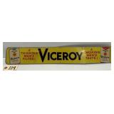 Vintage Viceroy Cigarette Rectangular Metal Sign