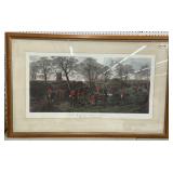1878 McQueen Fox Hunting Hand Colored Engraving