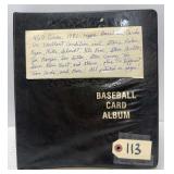 Binder w/ 450+ Topps 1981 Baseball Cards