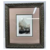 Aquatint Etching - Italian Artist Ugo Baracco