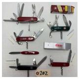 (6) Vintage Swiss Army Knives -Victorinox & Wenger
