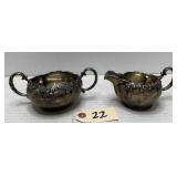 Theodore Starr Sterling Silver Creamer & Sugar