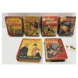 (6) Big Little Books - Flash, Mickey, Shadow