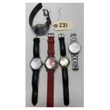 (5) Fashion Watches - Lacoste, Burgi ++