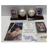 Autographed Baseball Lot - Justice, Canseco ++