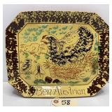 Breininger Pottery Ben Austrian Chicken Platter
