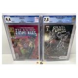 (2) Graded Marvel Comics: Thanus & Silver Surfer