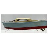 Vintage IMP Impy  Battery-Op Wooden Speed Boat