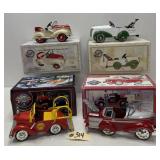 (4) NIB Gendron Mini Pedal Car Banks