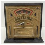 Antique Countertop Coin Op Solitaire Game