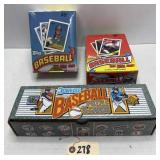 (3) Boxes Topps & Donruss Baseball Cards