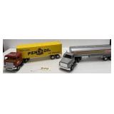 (2) Ertl Gas Trucks - Pennzoil & Conoco
