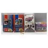(4) Factory Sealed Boxes 1990s Baseball Cards