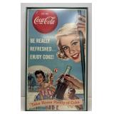 Framed 1959 Coca-Cola Pool Party Litho Sign