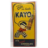Tops in taste Kayo Chocolate Drink Metal Sign