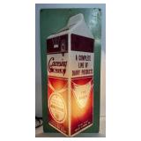 Light Up Cacoosing Milk Carton Sign
