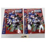 (2) 1996 Game Day Magazines w/ Ravens Signatures