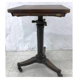 Typewriter Table - Cast Iron Base / Wood Top