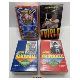 (4) Factory Sealed Boxes 1992 Baseball Cards