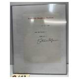 Katharine Hepburn Signed Letter w/ COA