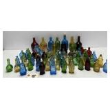 65pc Wheaton Glass Bottle Lot - Blue Coffin RIP +