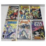 Asst Comic Books - Spider-Man, Iceman, Star Wars +