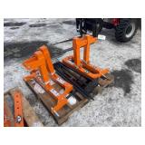 (4X) New Wolverine 3 Point Hitch Bale Spears