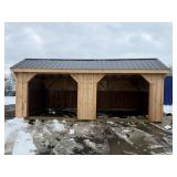 New 10X24' Animal Run In Shed