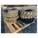 New Set Of (4) 10-16.5 NHS Skid Loader Tires
