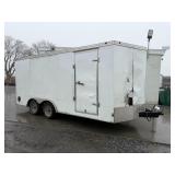 2019 Wells Fargo 8X16' Enclosed V-Nose Trailer