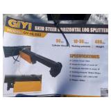 New GIYI Quick Attach Horizontal Log Splitter