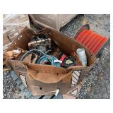 Used Skid Lot Of Engine Parts W/ Hose Reel