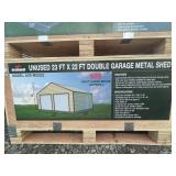 New Rhino 23X22' Double Garage Metal Shed