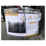 (3X) New GIYI 40" Mini Quick Attach 4 In 1 Bucket