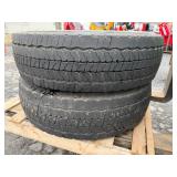 (2) Used 225/70R19.5 Radial Tires