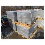 (4) New Skid Lots Of Hanover Pavers Charcoal