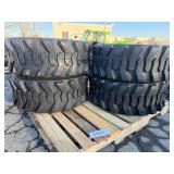 New Set Of (4) 12-16.5 Skid Loader Tires
