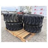 New Set Of (4) 12-16.5 SKS1 Skid Loader Tires