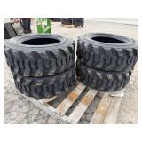 New Set Of (4) 10-16.5 SKS1 Skid Loader Tires