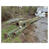 Lot Of (4) Parking Lot Lights W/ Poles