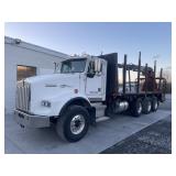 Prentice120C Crane On1997 Kenworth T800 Log Truck