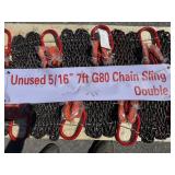 New Landhonor Skid Lot Of Double Chain Slings