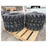 New Set Of (4) 10-16.5 SKS1 Skid Loader Tires