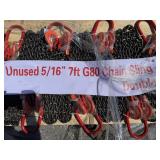 New Landhonor Skid Lot Of Double Chain Slings