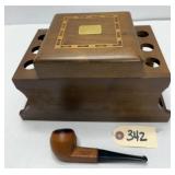 Longchamp Pipe w/ Wood Holder & Humidor