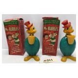 (2) Mr. Bubbles Turtles w/ Original Boxes