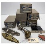 (5) Vintage NOS Russwin Havre Door Knob Sets