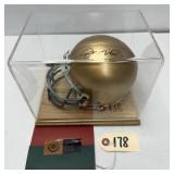 Joe Montana Signed Notre Dame Helmet w/ COA